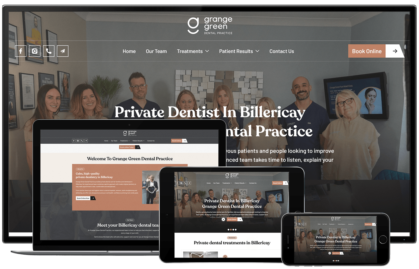 Grange Green website presentation