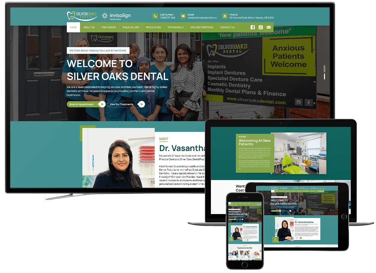 Silver oaks Dental website presentation