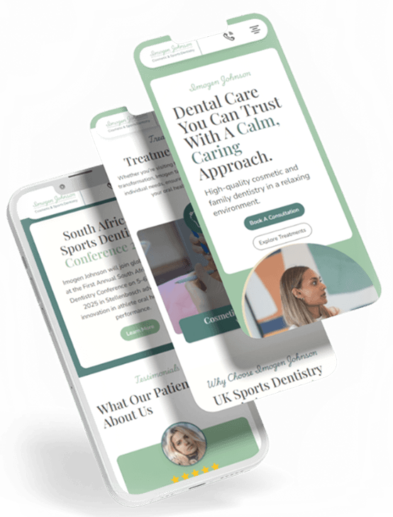 Imogen Johnson responsive dental website