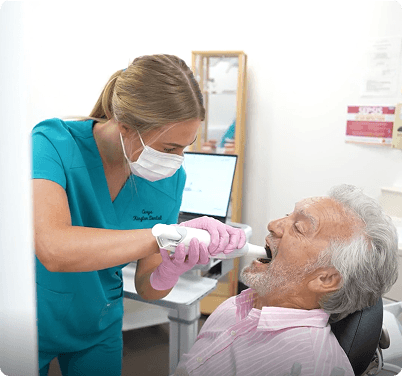 Dentist By The Green team discussion in practice