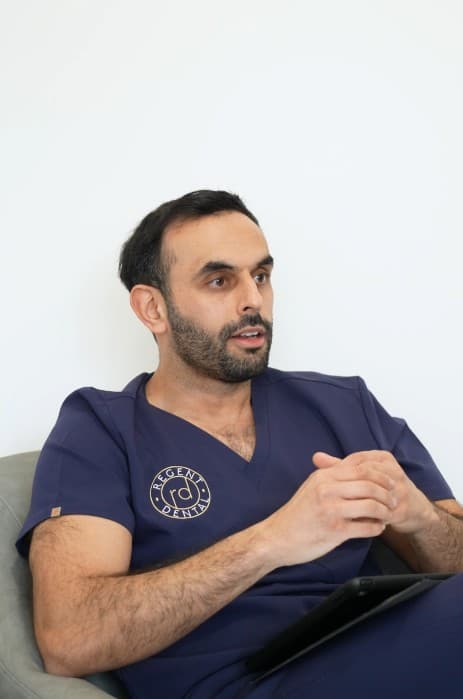 Regent Dental team member during a video shoot