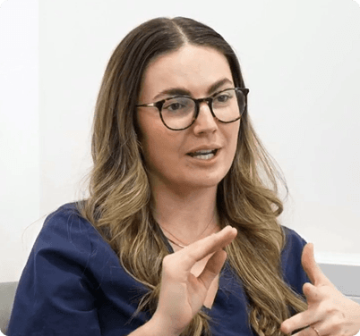 Regent Dental team member speaking on camera