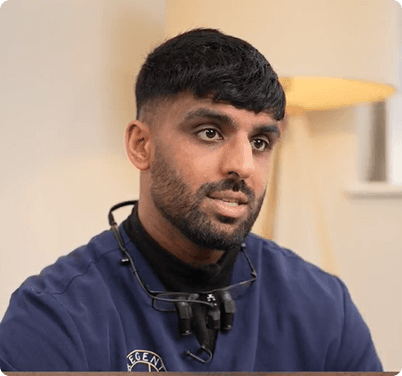 Regent Dental clinician speaking on camera