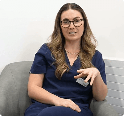 Regent Dental team member speaking on camera